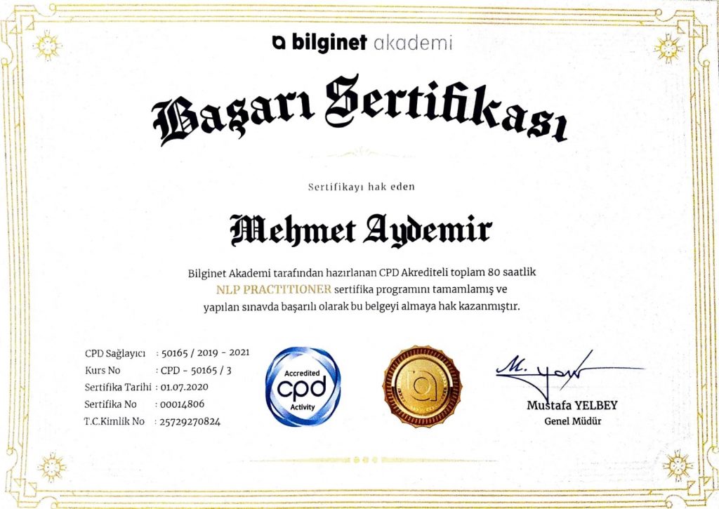 NLP koçu TR Mehmet Aydemir