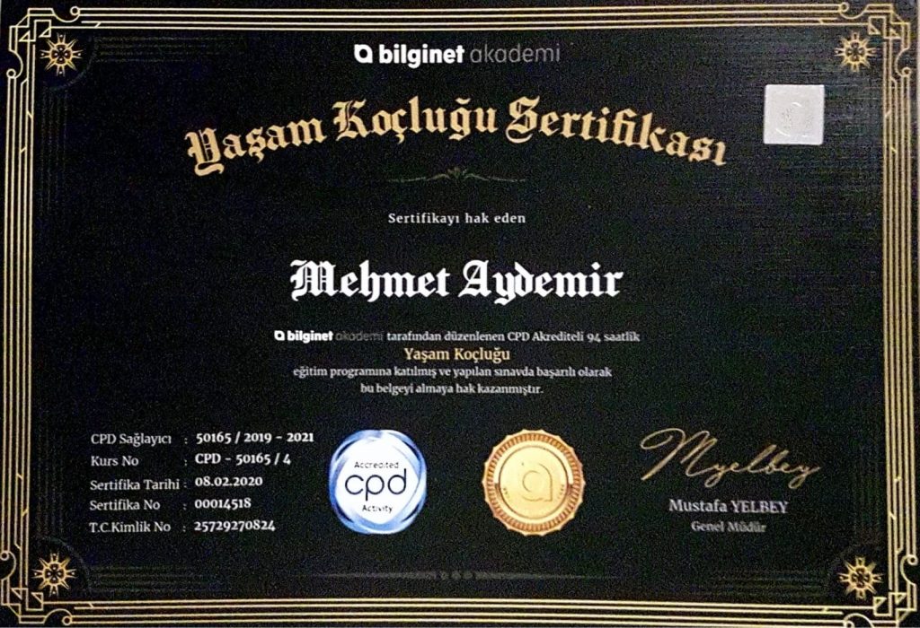 yaşam koçu tr Mehmet Aydemir